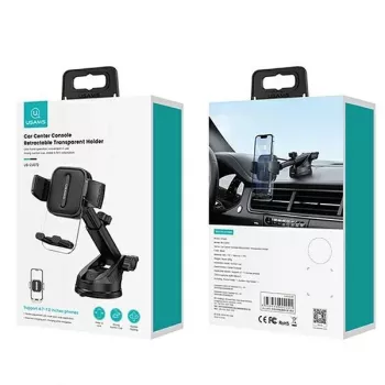 Soporte para salpicadero y parabrisas de coche USAMS ZJ072 ZJ072ZJ01 negro, soporte universal para dispositivos