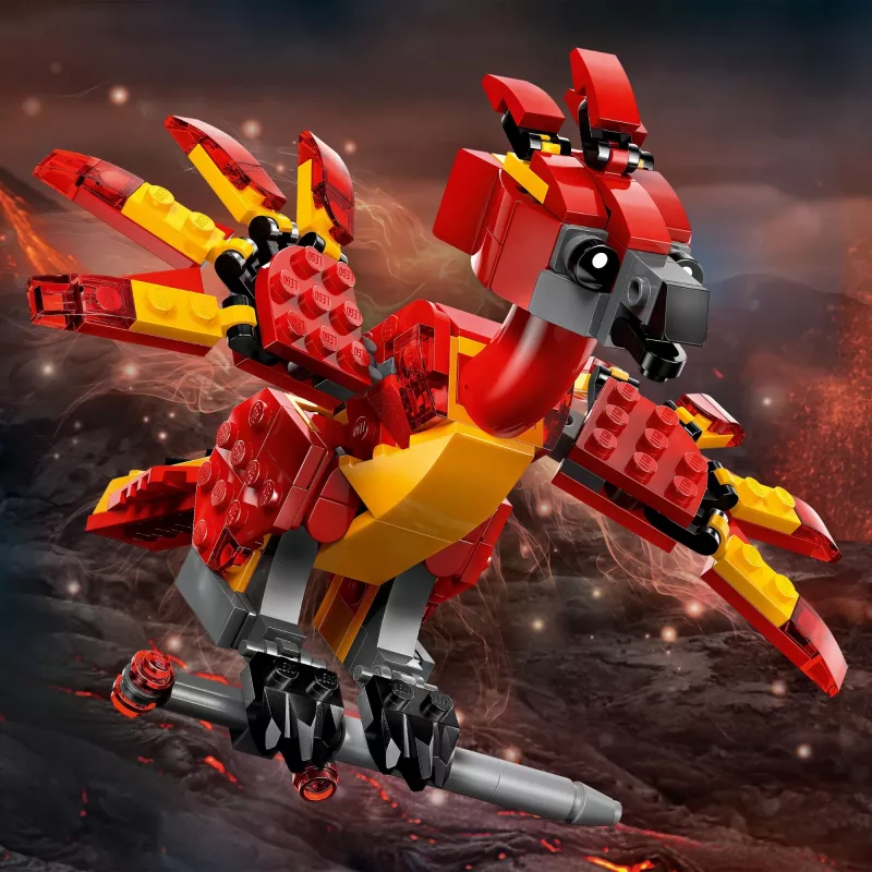LEGO Fawkes construible – modelo del fénix de Dumbledore 76448, 299 piezas, 160 mm de altura, edad 8+