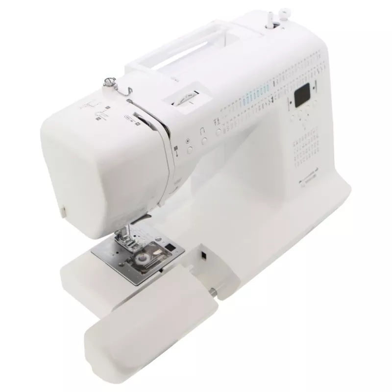 Máquina de coser doméstica mecánica lucznik Malwina 2070 — 63 tipos de puntada, 7 mm de ancho de puntada, 99 programas, ojal automático, brazo libre