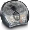 Radio portátil con reproductor de CD Lenco SCD-24TR — FM, salida de 4W, LCD, antena telescópica, funcionamiento con red/batería, 6 pilas C