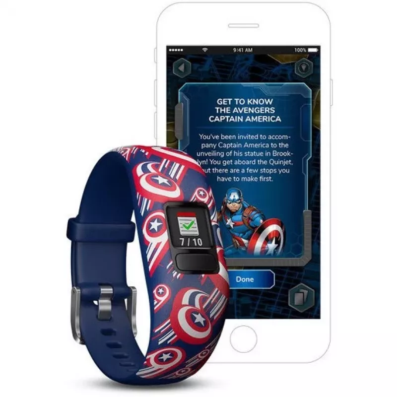Garmin vivofit jr. 2 Marvel Captain America pulsera de actividad para niños