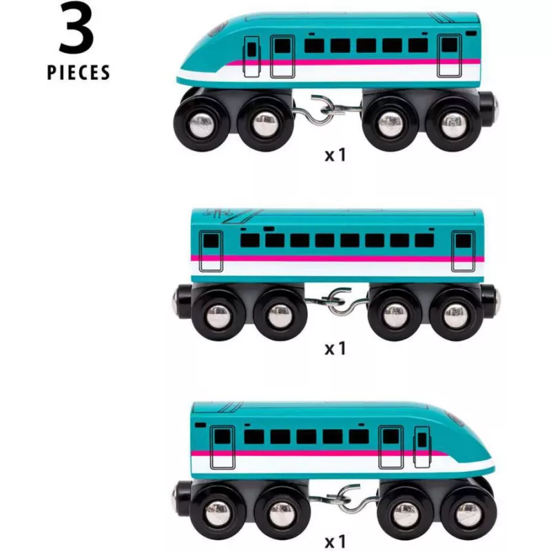 Tren de juguete Ravensburger BRIO World Trains of the World Shinkansen E5 Hayabusa