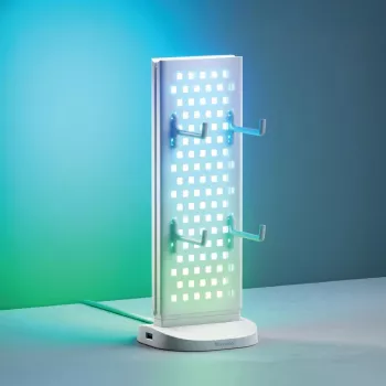 Nanoleaf Pegboard Desk Dock, Blanco | 15 W | RGB