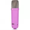 NT1 Signature + cable XLR + brazo de estudio de sobremesa, micrófono lila, pack