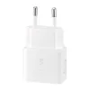 Cargador de pared USB-C Samsung EP-T2510 25W Blanco, cargador rápido universal de interior con PPS