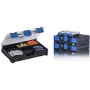 Caja de almacenamiento allit EuroPlus MetaBox mini 63 — polipropileno, negro/azul, con separadores extraíbles