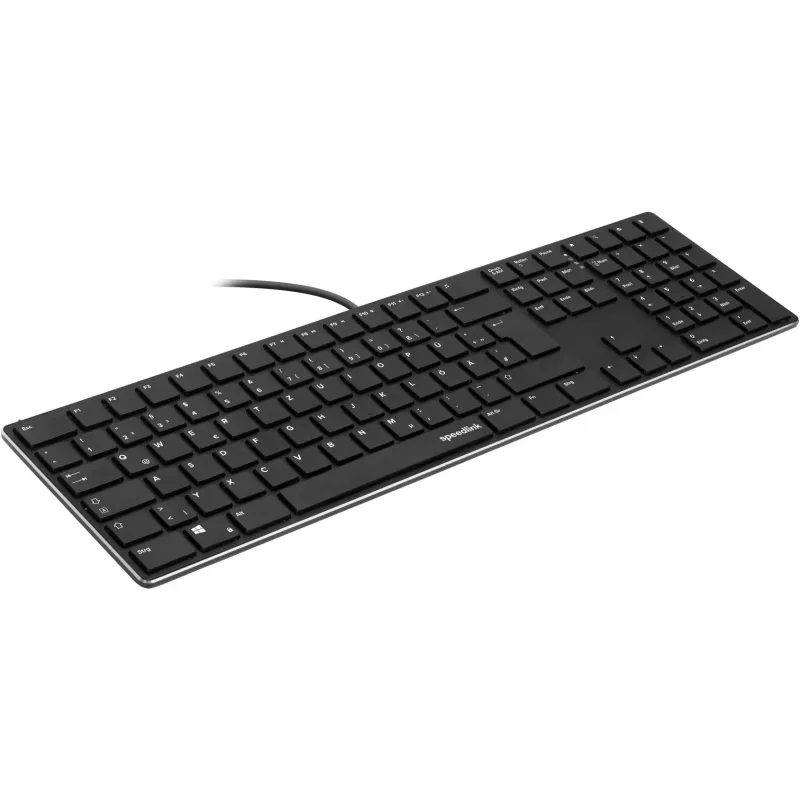 Teclado SPEEDLINK SL-640010-BK USB alemán negro tamaño completo 110 teclas