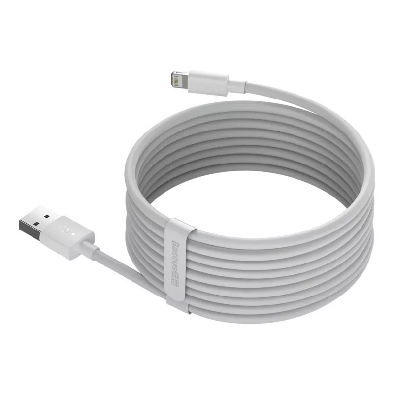 Cable para móvil Baseus TZCALZJ-02 blanco 1,5 m USB A Lightning