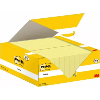Post-It 653-CY-VP24 Notas adhesivas rectangulares amarillas 100 hojas (653-CY-VP24)