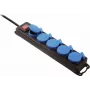 Cable alargador de corriente Bachmann 349.046 4,5 m 5 tomas AC para exterior negro azul