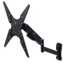 Soporte de pared con resorte de gas para TV MACLEAN MC-784 para televisores de 32–55 pulgadas, inclinación y altura ajustables, carga máx. 21 kg, montaje en pared, negro