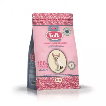 FOLK Comida suave para gatitos con conejo y cordero - Comida seca para gatos - 1,6 kg