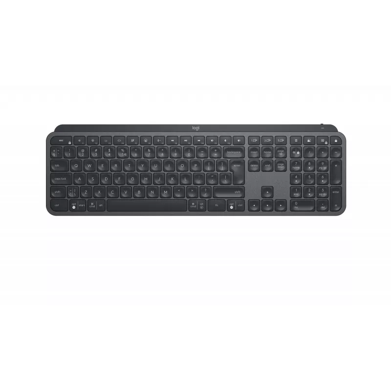 Logitech MX Keys for Business - Teclado - retroiluminado - Inalámbrico - Bluetooth, 2,4 GHz - QWERTY - GB - Grafito (920-010250)