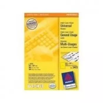 Etiqueta autoadhesiva para impresora AVERY 3473 Amarillo 210 x 297 mm