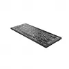 Logickeyboard teclado universal Bluetooth LKB-LPWB-BTPC-DE QWERTZ alemán negro