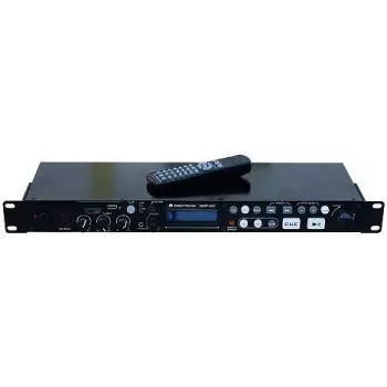 Reproductor multimedia Omnitronic DMP-102, reproducción USB y SD para rack de 19