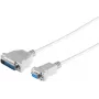 Cable ShiverPeaks 78065-3 Sub-D de 9 pines (DE-9) a cable con conector hembra de 25 pines (DB-25), 3 m