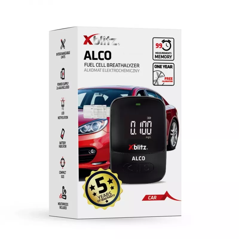 Xblitz ALCO alcoholímetro electroquímico