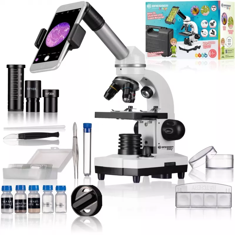 Microscopio óptico Bresser JUNIOR Biolux SEL 1600x 40x hasta 1600x