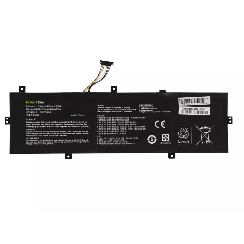 Batería Green Cell AS163 para ASUS ZenBook UX430 Serie
