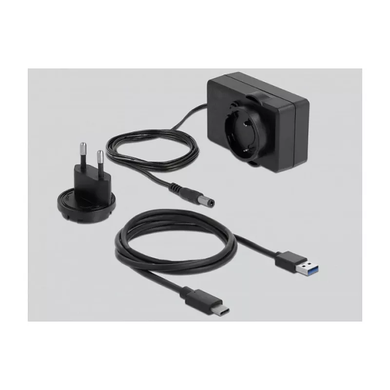 Docking station USB Type-C DeLOCK para 2 x SATA HDD / SSD - Docking station para discos duros con bahías: 2 - 2.5 / 3.5 compartidas (6,4 cm/8,9 cm compartidas)