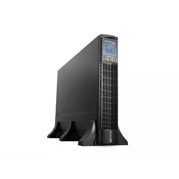 Sistema de alimentación ininterrumpida Green Cell UPS15 — doble conversión online 3 kVA (2700 W), 6 tomas de corriente, onda sinusoidal pura, LCD, torre, 6×12V/9Ah baterías