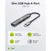 Hub USB Goobay Slim de 4 puertos, USB-C™ a USB-C™/USB-A, USB 3.2 (74459)