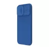 Funda protectora Nillkin CamShield Pro para iPhone 16 Pro Max, azul, tapa deslizante para cámara