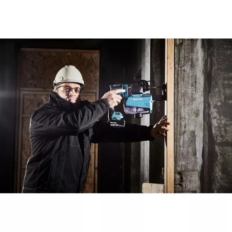 Martillo combinador a batería DHR182ZU, 18Volt, martillo perforador Azul/Negro, Bluetooth, sin batería ni cargador