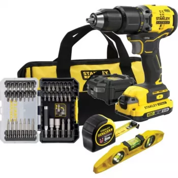 Set de atornillador-taladro con accesorios SFMCK101D1S Stanley