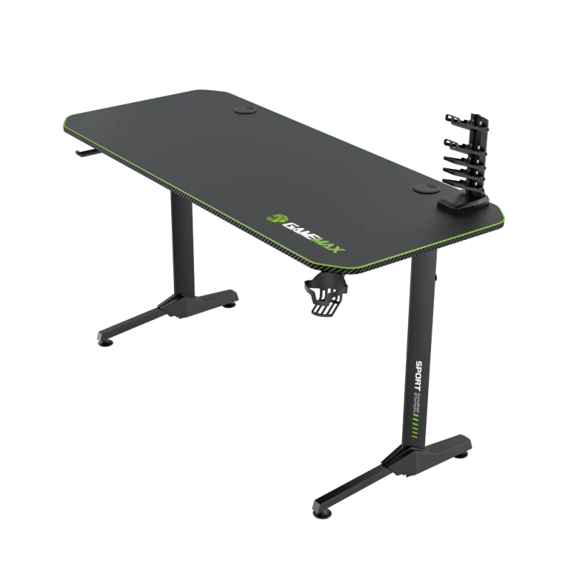 Escritorio GameMax D140-CARBON — Escritorio gaming/oficina, peso neto 20,5 kg, medidas brutas 125×795×682 mm