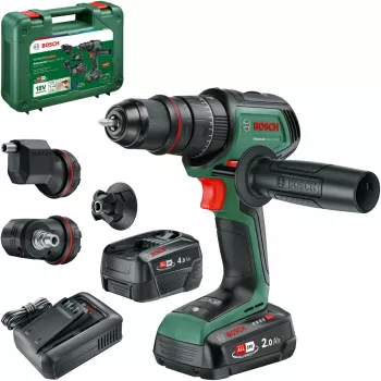 Atornillador-taladrador de impacto a batería AdvancedImpact 18V-80 QuickSnap (verde, 2 baterías de ion-litio 2,0Ah + 4,0Ah, maletín de transporte, POWER FOR ALL ALLIANCE)