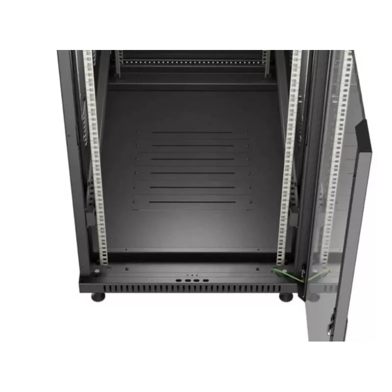 Armario rack 19 pulgadas LANBERG 22HE 600x1000 mm, negro, puertas de cristal delanteras y traseras
