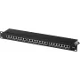 Panel de parcheo helos 146868 — Rackmount RJ-45 24 puertos