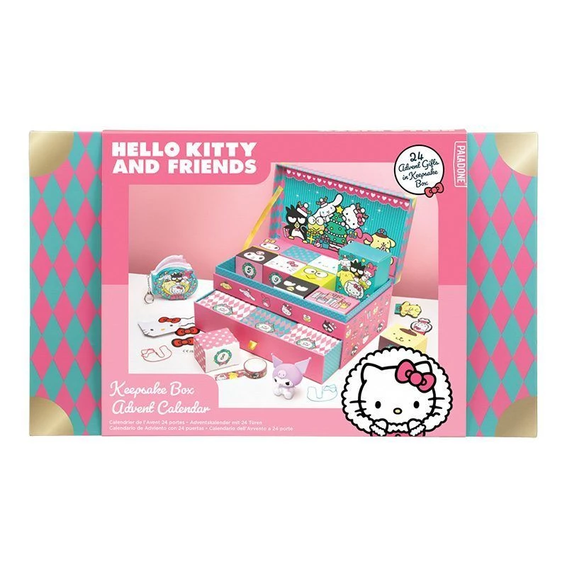 Caja de almacenamiento calendario de adviento Paladone Hello Kitty modelo PP15340HKF