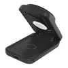 Belkin UltraCharge soporte de carga inalámbrica plegable 3 en 1 Qi2 de 25 W, negro (WIZ036KQBK)