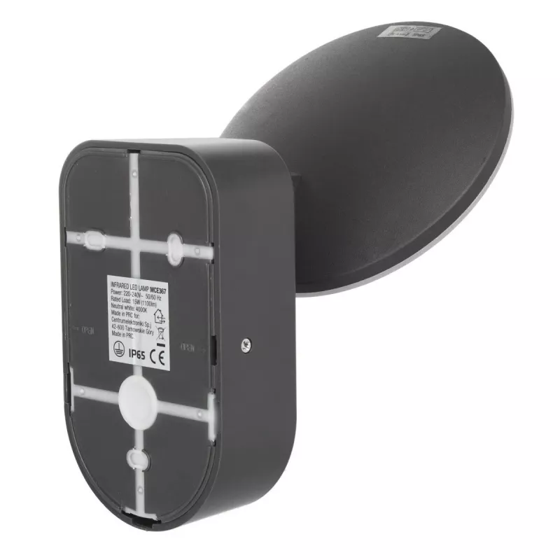 Lámpara de pared LED MACLEAN MCE367 con sensor PIR, lámpara de pared exterior con detector de movimiento