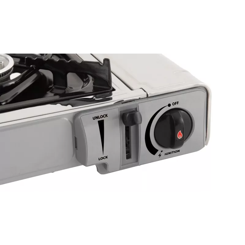 Hornillo de camping Easy Camp 2200W, 2 zonas de cocción, control manual