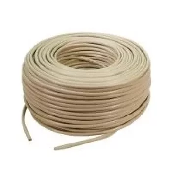 Cable de instalación LogiLink, Cat. 6, U/UTP, 100 m, gris claro 4 x 2 AWG 24/1, sin apantallar, cable CCA (cobre-aluminio) (CPV0035)