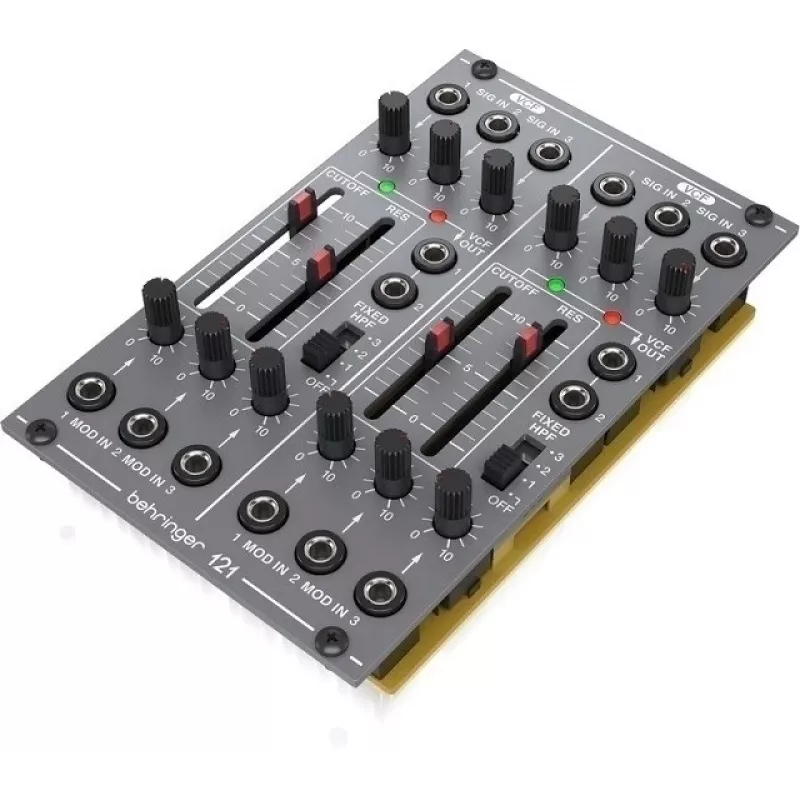 Módulo para sintetizador modular Behringer Dual VCF 121 — filtro controlado por voltaje de 2 canales