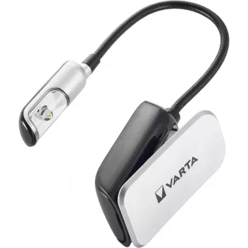 Varta 16618 - linterna de pinza - negra - plata - plástico - LED - 1 lámpara - 9 lm