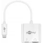 Adaptador multipuerto Goobay USB-C™ HDMI, blanco, 0,145 m - amplía un dispositivo USB-C™ con un puerto HDMI™ (62110)