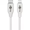 Set de carga Apple Lightning / USB-C PD 30 Watt, cargador Blanco, cable de 1 metro, PD