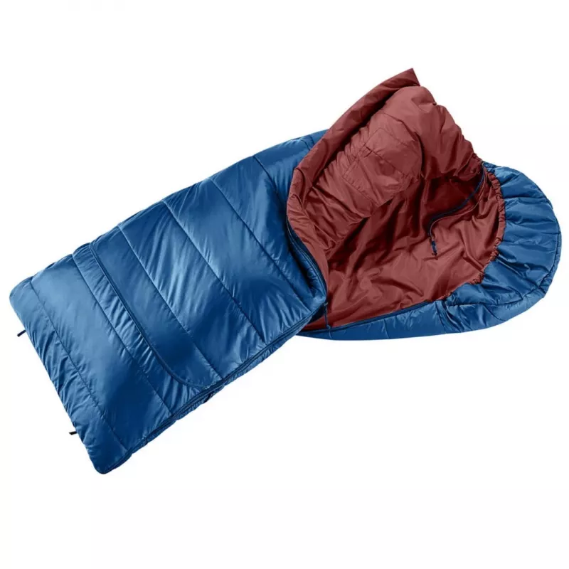 Saco de dormir infantil Deuter Starlight SQ (130-170 cm) - nightblue/redwood