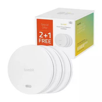 Avanca Hombli detector de humo inteligente blanco pack promocional 2+1