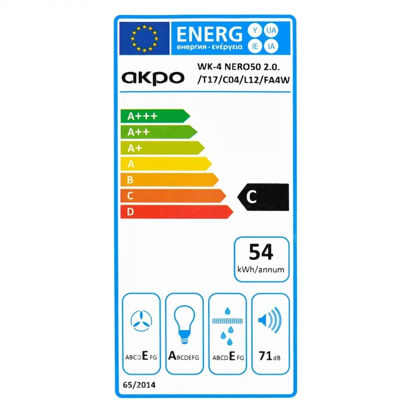 AKPO WK-4 Black LINE 2.0 60 negro T300 LED campana lineal/actuador