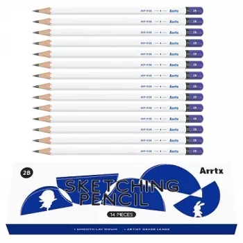 Set de lápices de boceto Arrtx Drawing 2B, 14 piezas — lápices de grafito para bocetos