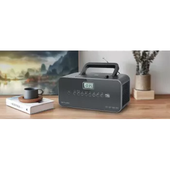 Muse M-28 DG reproductor de CD portátil negro