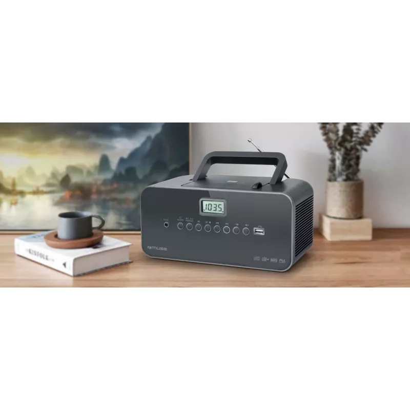 Muse M-28 DG reproductor de CD portátil negro