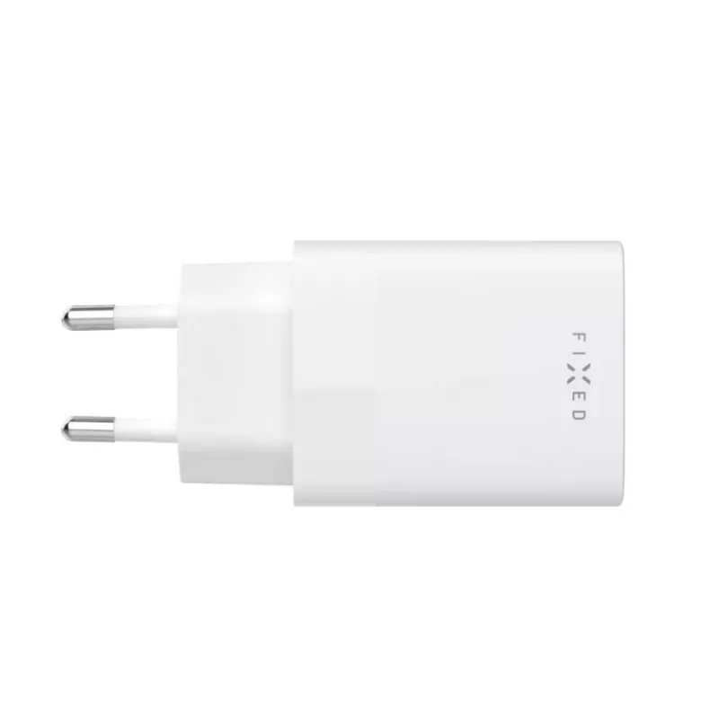 Cargador de viaje USB-C FIXED FIXC30N-C-WH — fuente de alimentación USB-C compacta de 30W, carga rápida de un solo puerto